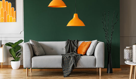 Faux-wood foam flooring with fall decor