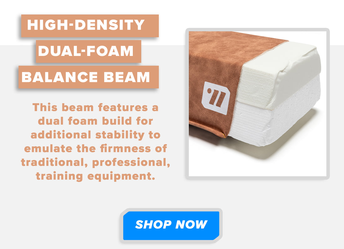 A Touch of Refinement: Introducing the Faux Leather 6-Foot Balance Beam