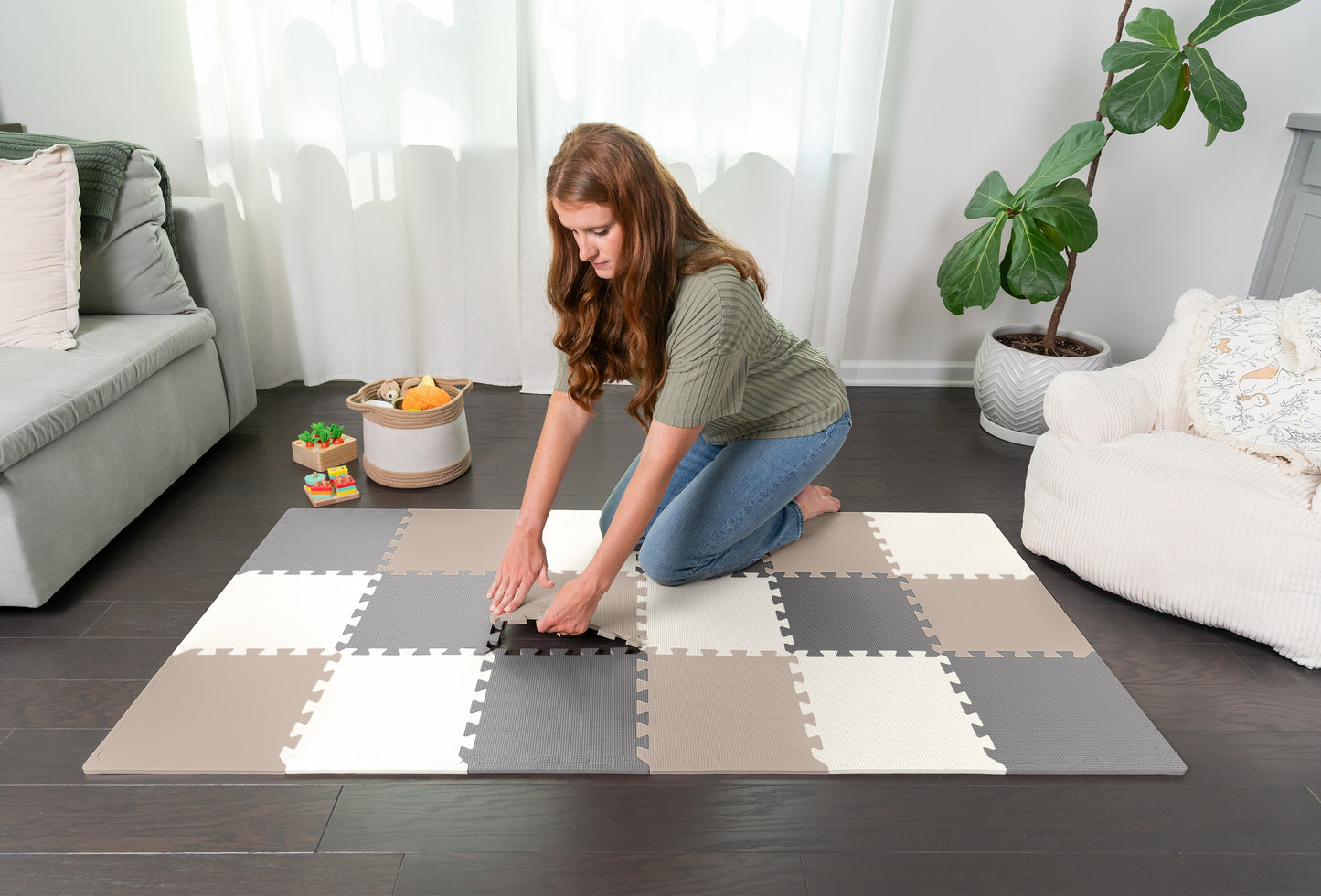 3/8" Thick Multipurpose Mats - 12"x12" Tiles - Packs