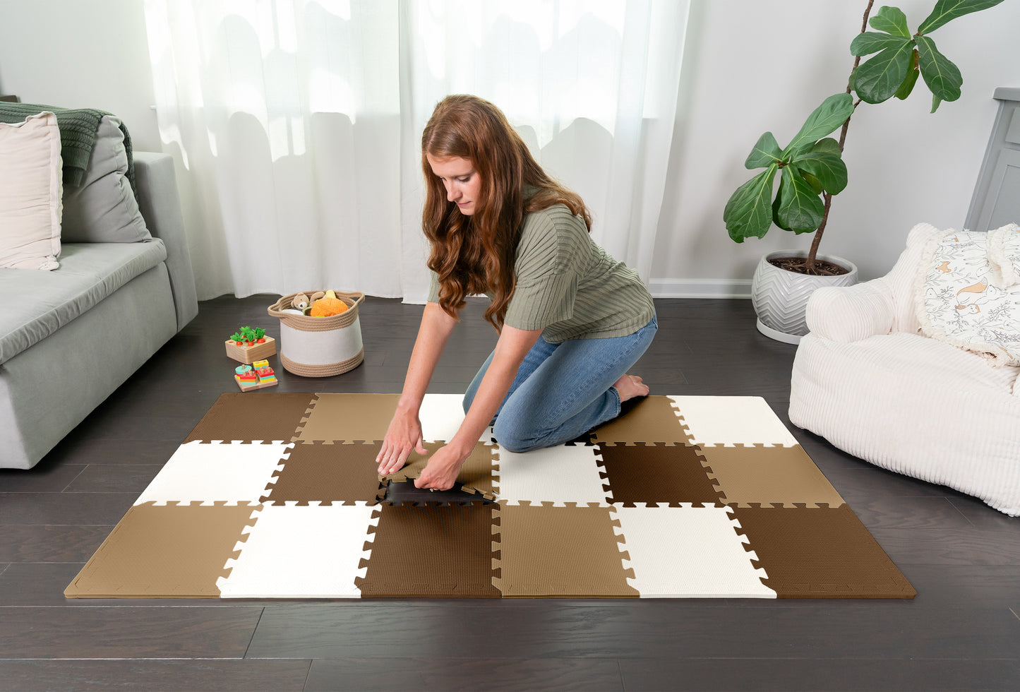 3/8" Thick Multipurpose Mats - 12"x12" Tiles - Packs