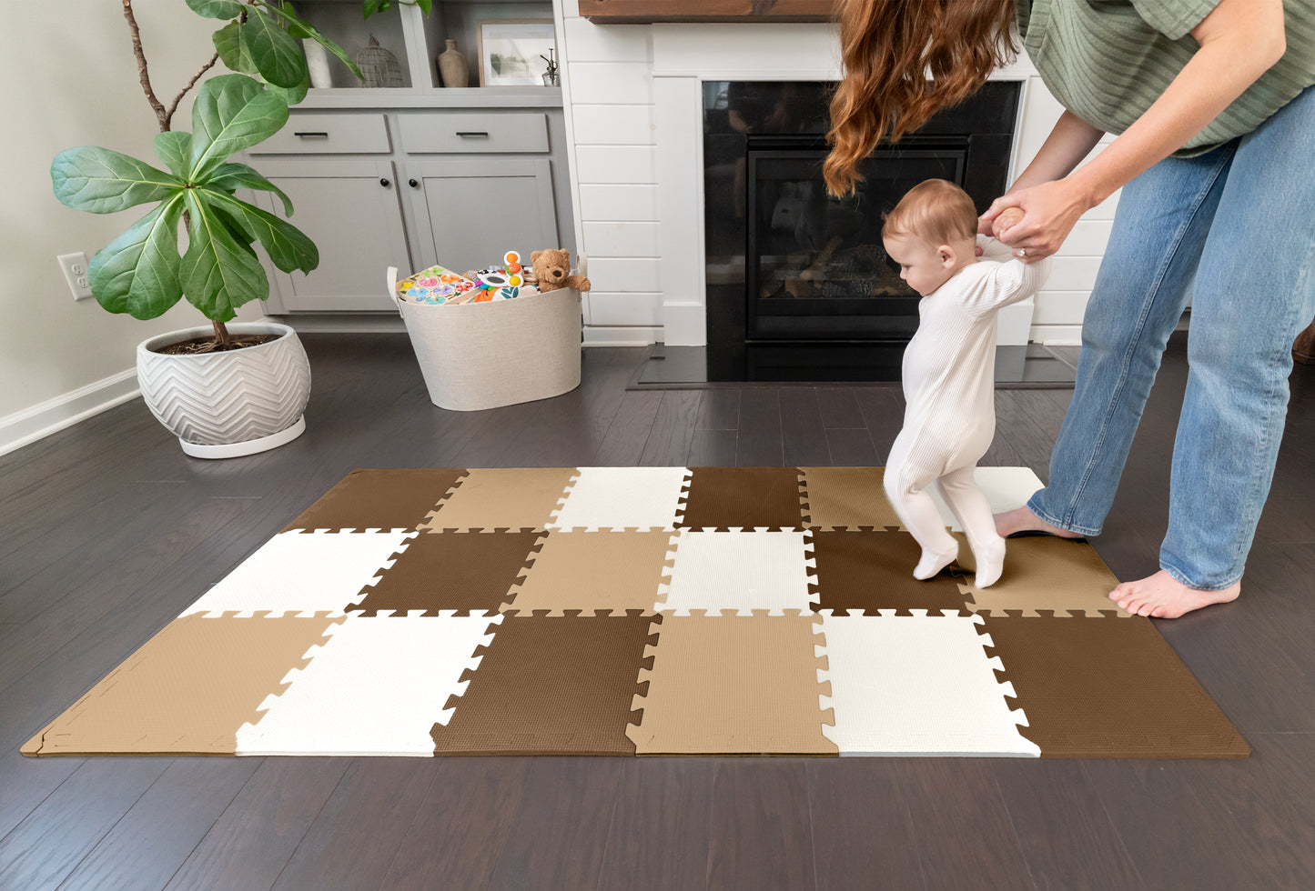 3/8" Thick Multipurpose Mats - 12"x12" Tiles - Packs