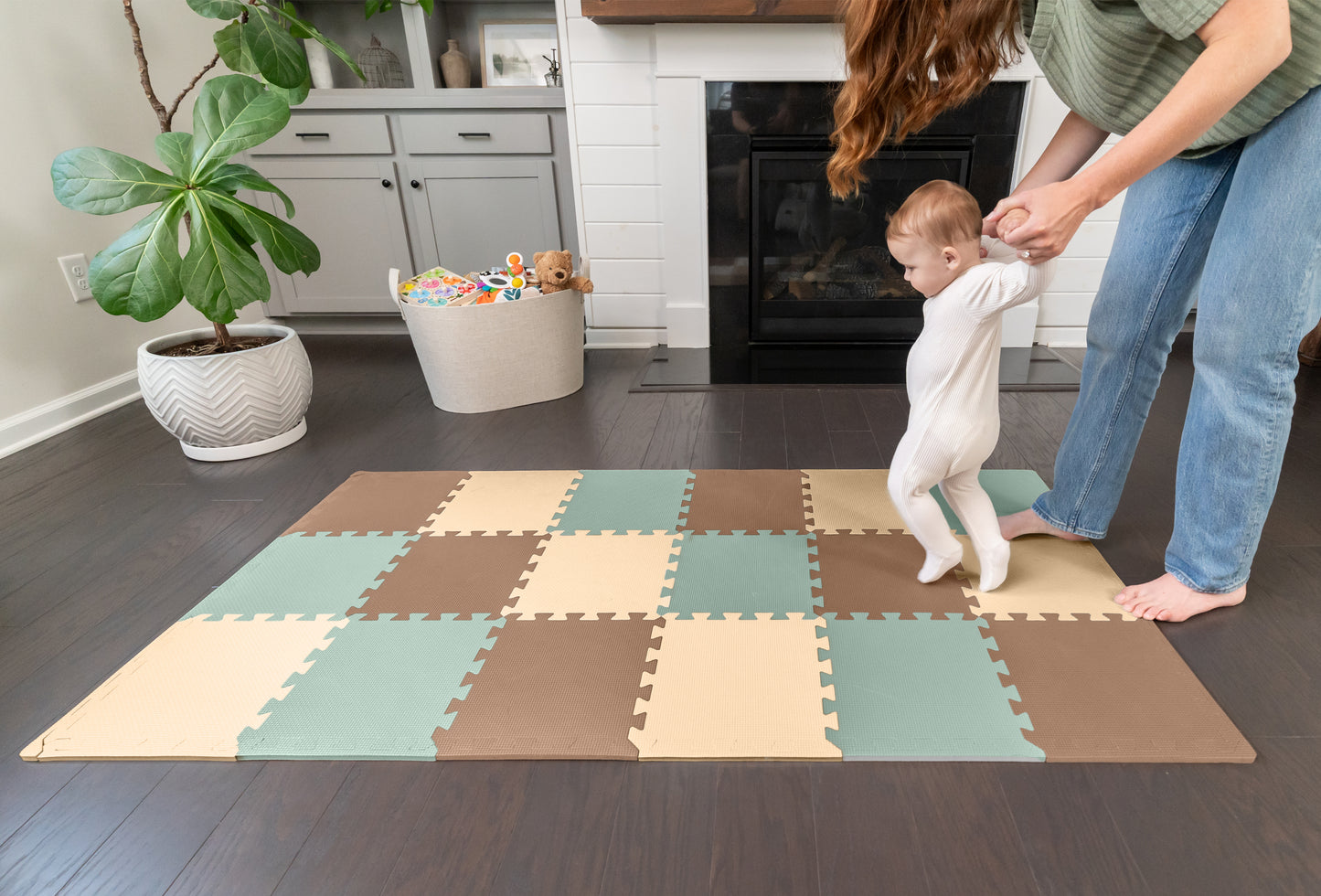 3/8" Thick Multipurpose Mats - 12"x12" Tiles - Packs