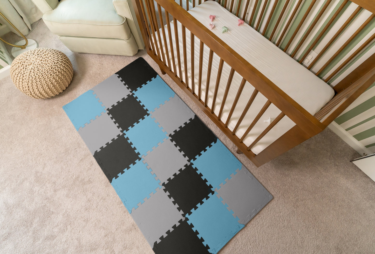 3/8" Thick Multipurpose Mats - 12"x12" Tiles - Packs