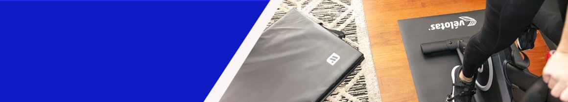Floor Mat and Bike Mat with bike on it