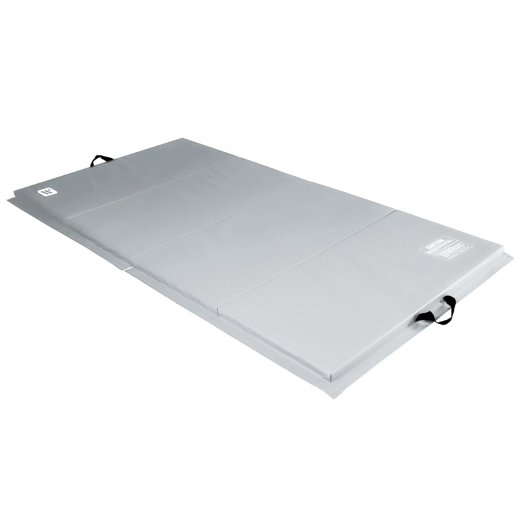 Gray 4 foot by 8 foot exercise mat
