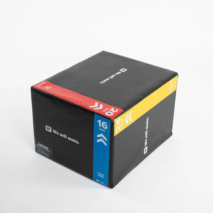 We Sell Mats 3-in-1 Soft Plyo Box - 16, 20, 24 Inch Foam Plyometric Box
