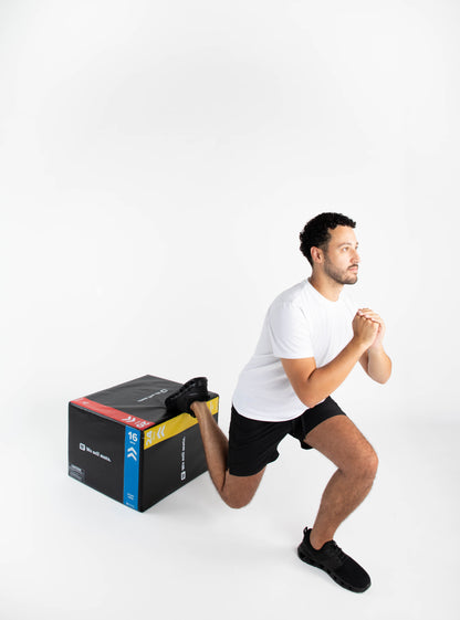 We Sell Mats 3-in-1 Soft Plyo Box - 16, 20, 24 Inch Foam Plyometric Box