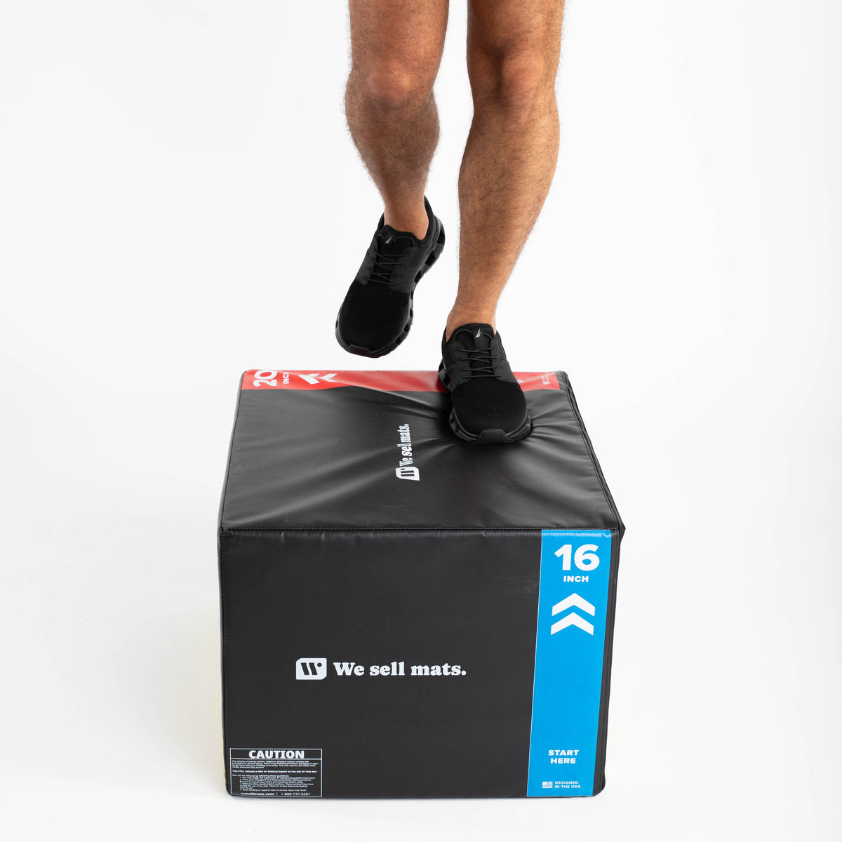 We Sell Mats 3-in-1 Soft Plyo Box - 16, 20, 24 Inch Foam Plyometric Box