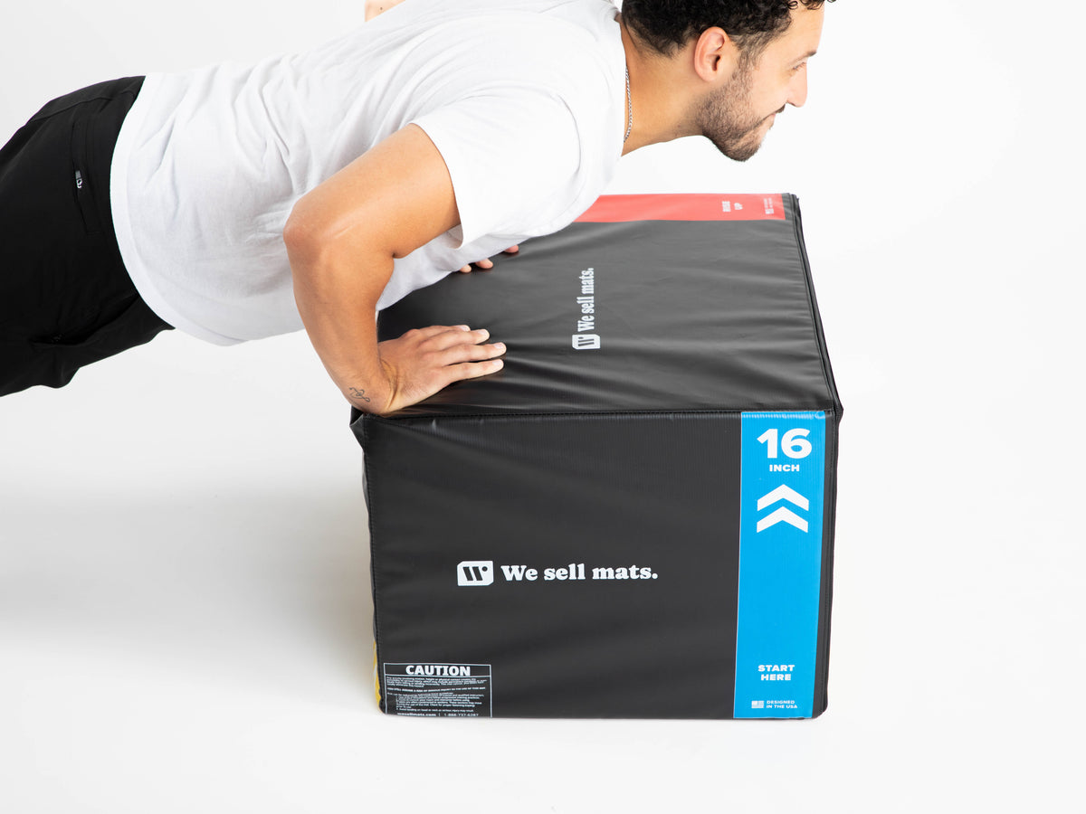 We Sell Mats 3-in-1 Soft Plyo Box - 16, 20, 24 Inch Foam Plyometric Box
