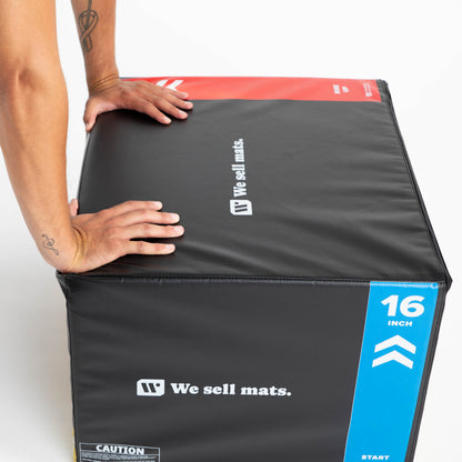 We Sell Mats 3-in-1 Soft Plyo Box - 16, 20, 24 Inch Foam Plyometric Box