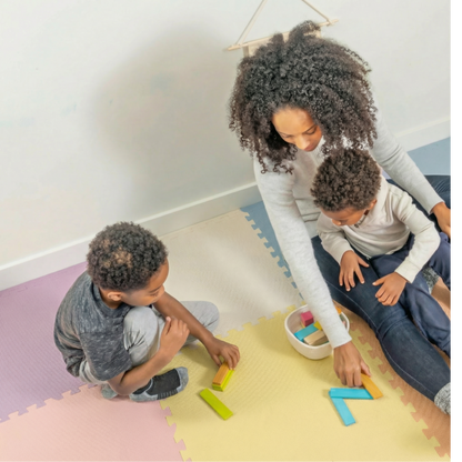 3/8" Thick Multipurpose Mats - Primary or Pastel Multicolor (6 Pack)