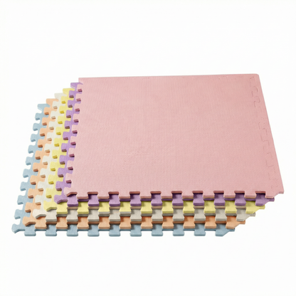 3/8" Thick Multipurpose Mats - Primary or Pastel Multicolor (6 Pack)