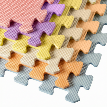 3/8" Thick Multipurpose Mats - Primary or Pastel Multicolor (6 Pack)