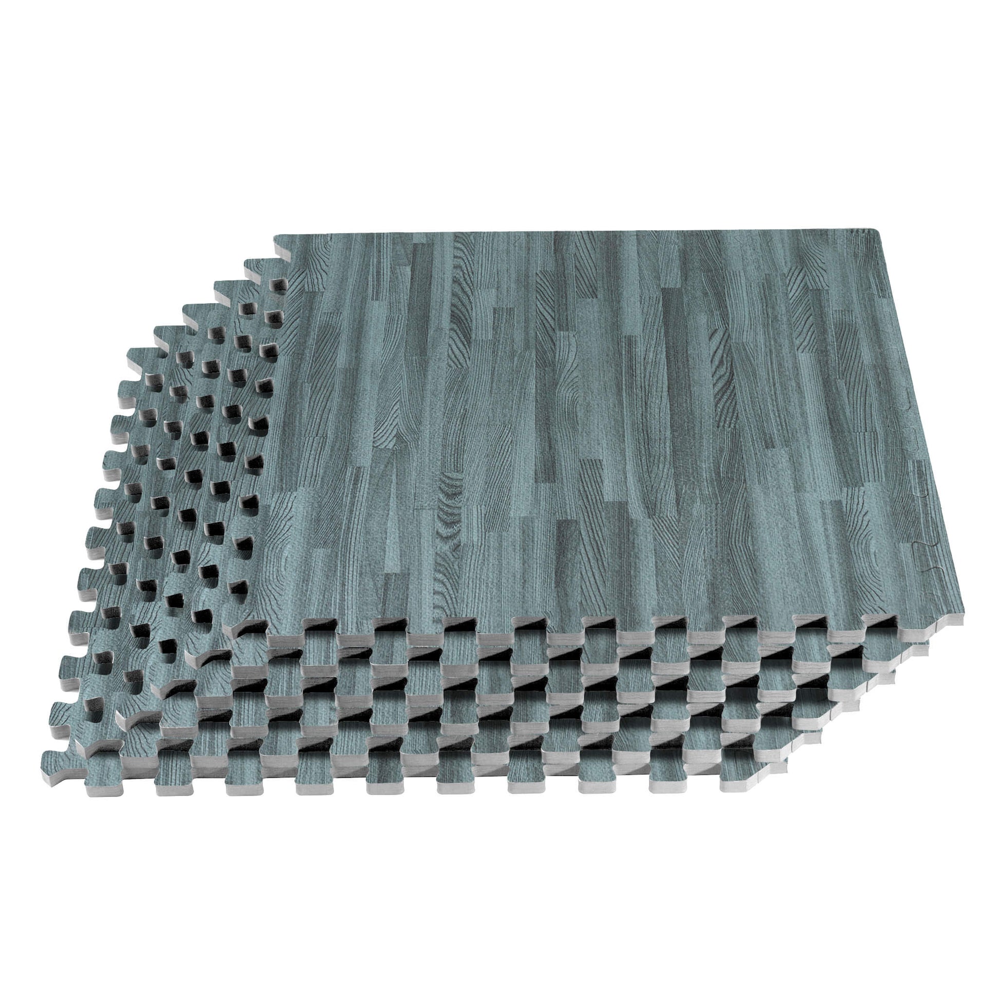 2' x 2' x 5/8 Forest Floor Wood Grain Foam Mats | We Sell Mats Slate