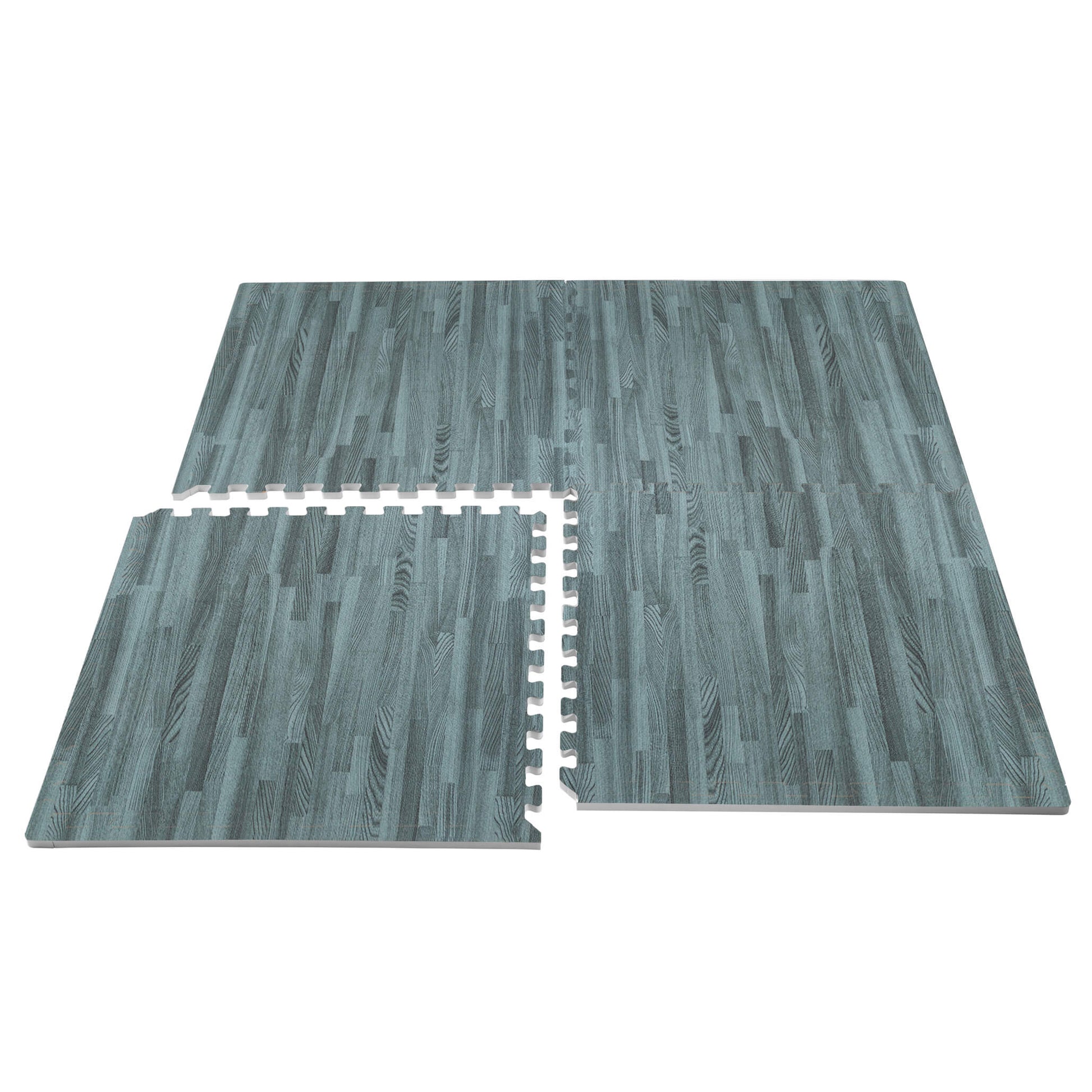 2' x 2' x 5/8 Forest Floor Wood Grain Foam Mats | We Sell Mats Slate