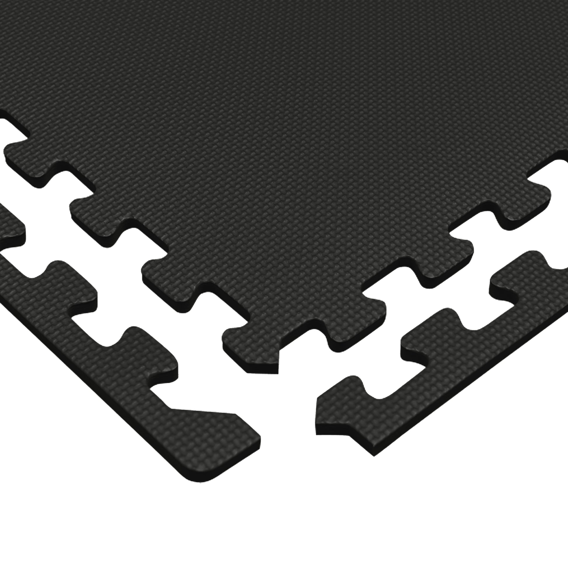 24 X TNP Accessories Interlocking Eva Foam Gym Floor Mats 2ft X 2ft Black  for sale online