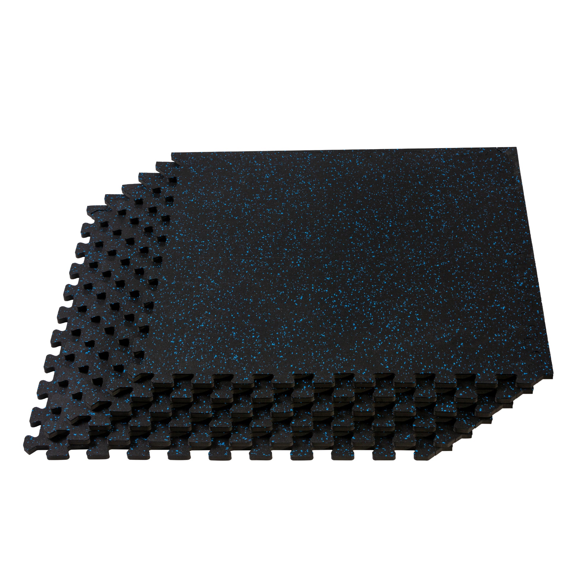 Velotas rubber-topped fitness mats stacked